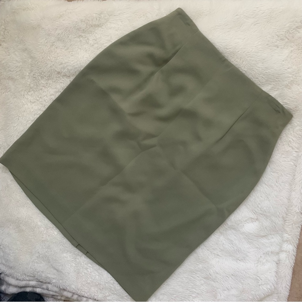 Vintage Sage Pencil Skirt